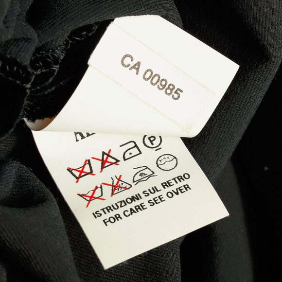 Jean Paul Gaultier Black Velvet Sheer-Sleeve Midi Dress - Picture 10 of 11